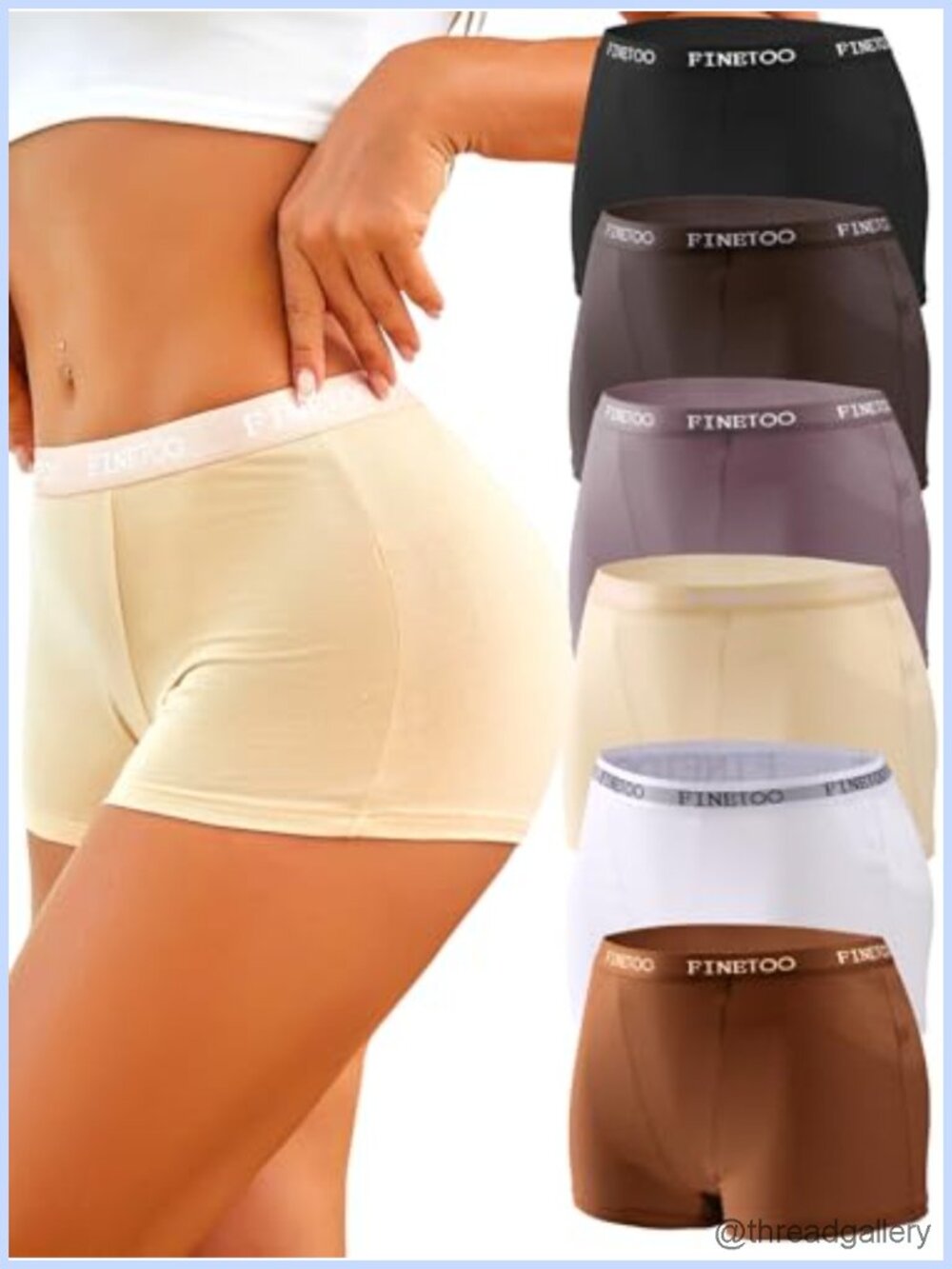 Cotton Boy Shorts Underwear Full Coverage Soft Boxer Briefs High Waisted